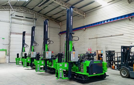 4 pcs MW1000 Pile Driver Machines manufactured for Russia Dealer have been shipped