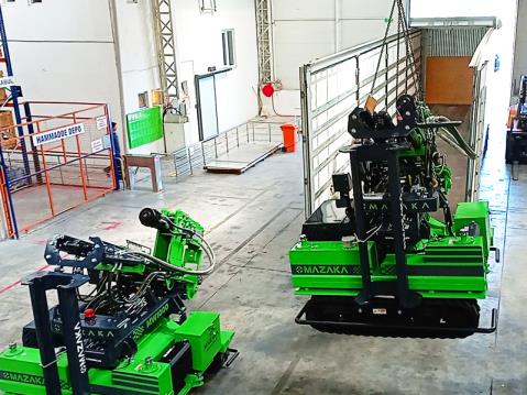 The 3 pcs MW1000 pile driver machines are leaving the Mazaka factory