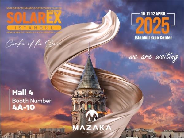 We are excited to invite you to visit our booth at Solarex, taking place from 10-12 April, 2025 at Istanbul.